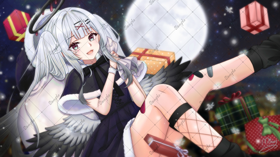 【お仕事絵】クリスマステーマの一枚絵