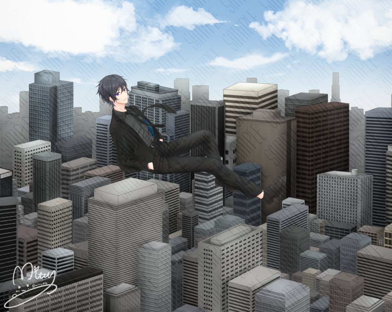 【お仕事絵】オリジナル楽曲イメージイラスト